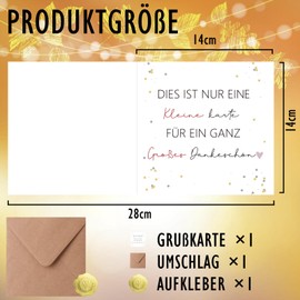 Sugeru Thank You Cards - Express My Sincere Thank You - Thank You Card with Extra Large Text - Thank You Card Thank You for the Person You Want to Thank You Most for Friends, Colleagues, Teachers (II)