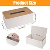 Tissue Box Tissue Dispenser Made of PU Leather, 25 x