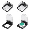 UFURMATE Button Switch Cover Guard, 4Pcs Clear Plastic Push Button