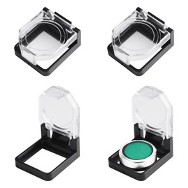 UFURMATE Button Switch Cover Guard, 4Pcs Clear Plastic Push Button Switch Protectors Dustproof Emergency Stop Knob Switch Cover Guard for 22mm(Square Hole)