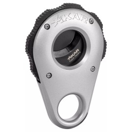 Xikar Revolution Rotary Action Steel Cigar Cutter Power Assisted Cutting -Silver