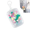 Clear Figures Display Bag, Portable Figures Storage Bag with Keychain,