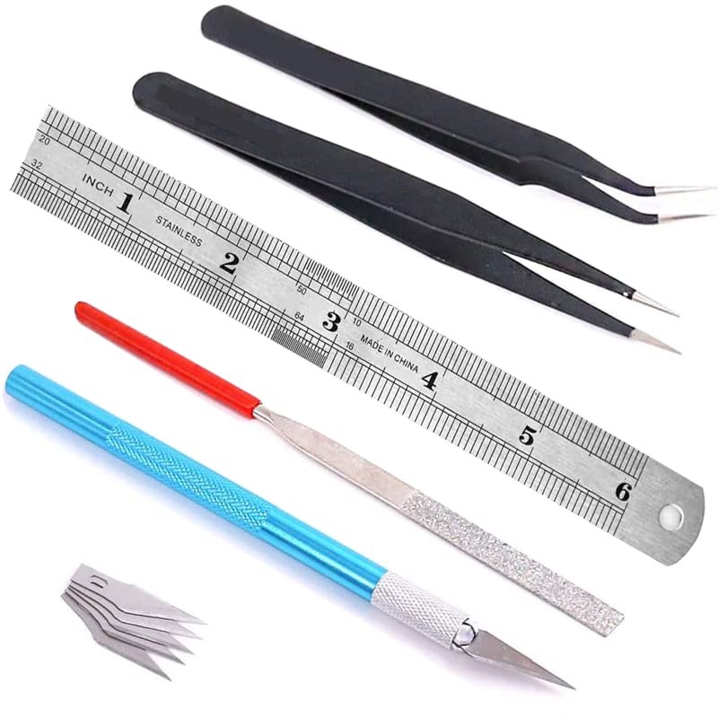 Spilay 16 Pcs Hobby Building Model DIY Tool Kit, Modeler