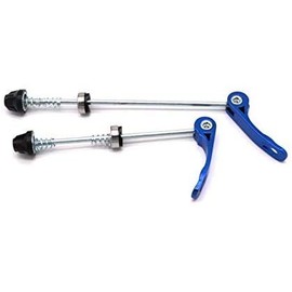 CarbonEnmy Bicycle Quick Release Bicycle Quick Release Front Rear MTB Road Bike Mountain (Blue)