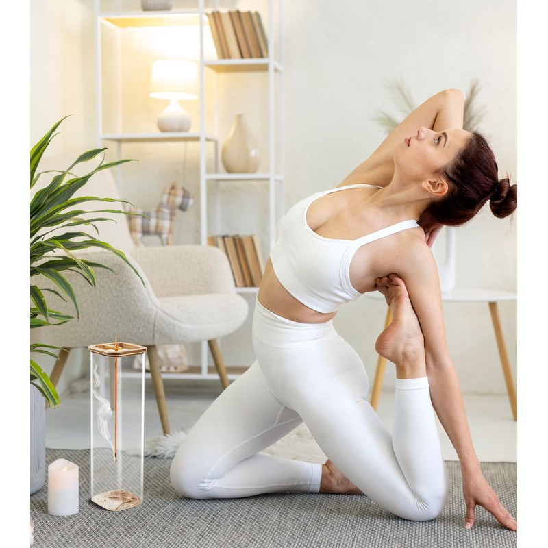 Insence-Stick Holder [Anti-Ash Flying], Modern Incense Burner Holder with Removable