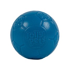 Jolly Pets Mini Jolly Soccer Ball; Floating-Bouncing Dog Toy; 4" Ocean Blue
