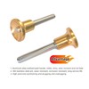 Generic Gold handle locking pin, 304 stainless steel Grip button