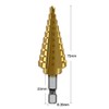 HRLORK Step Drill Bit 4mm-22mm Cone Drill Bits Hole Cutter