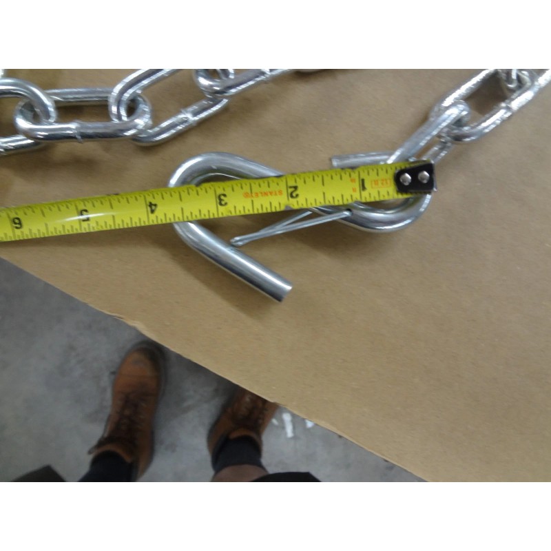 3 Heavyduty 60inch Steel Boat Trailer Safety Chain With Spring