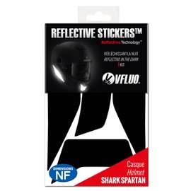 VFLUO - Stripes Reflective Stickers for Scorpion EXO 510 AIR Motorcycle Helmet - Approved for FR Dimensions - High Quality and Visibility - 3M™ Technology - Discreet and Design - Maximum Grip