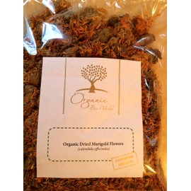 Organic Bio Herbs-Premium Dried Marigold Flowers – Natural Herbal Tea & Culinary Use, Whole & Sun-Dried for Freshness (Calendula Officinalis) 6 Oz.