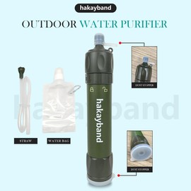 【Outdoor Water Filter】-Personal Water Filter Straw Mini Water Purifier Survival Gear for Hiking, Camping, Travel and Emergency Preparedness
