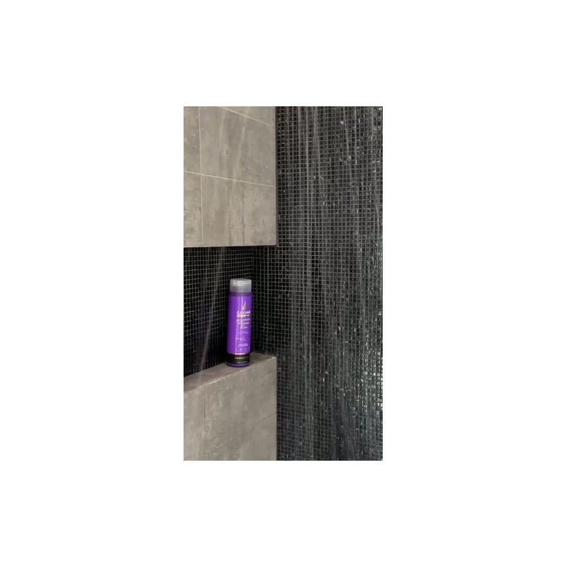 Shampoo Matizador Azul Violeta Caviar Professional, Pack Dúo para Cabello