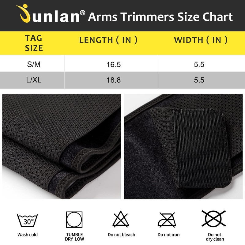 Junlan Adjustable Arm Belt Women's Sauna Effect Thermal Sweat Arm