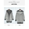 Sidefeel Hooded Sweaters for Women Open Front Chunky Knit Cardigans