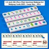 YINIUREN Acrylic American Mahjong Set 166 Mahjong Tile Set 1.2-inch