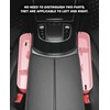 JOYTUTUS 2 Pack Car Pink Gap Filler Organizer,Silicone Console Storage