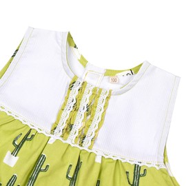 Kuguru Japan KAP110-01 Kids Apron, Green, 39.4 inches (100 cm), green