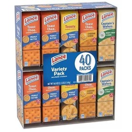 Sandwich Crackers, Variety Pack Lance, 40 pk.