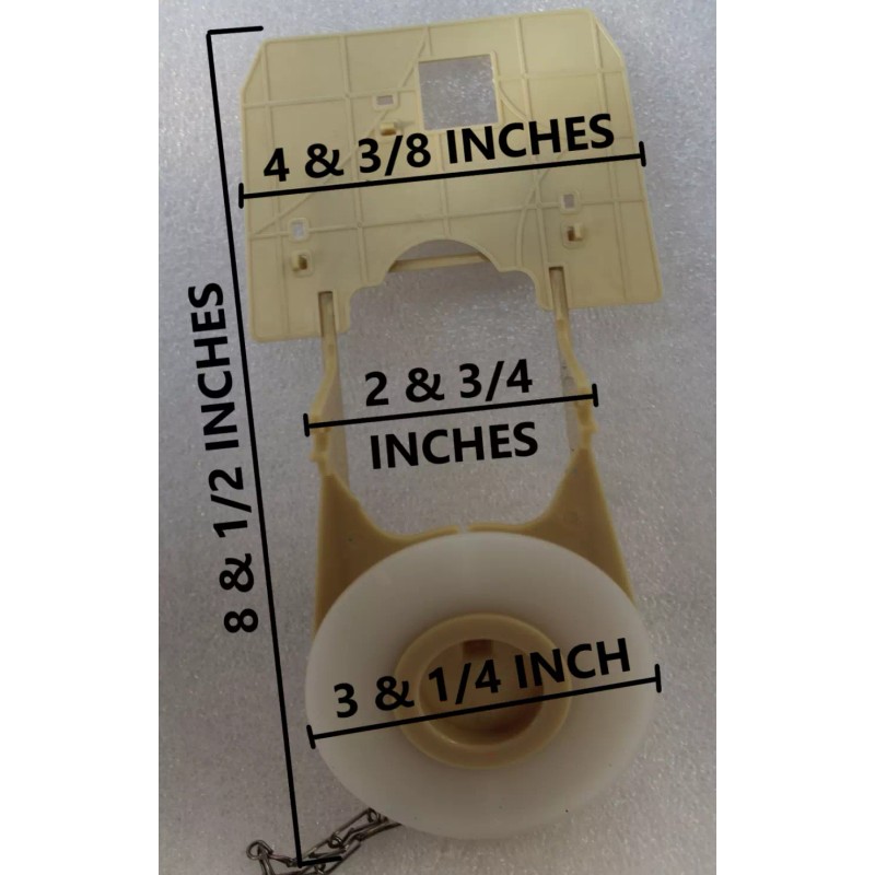 NUFLUSH Toto THU128 Flapper with Silicone Seal and Counter Balance