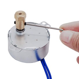 Twidec/Synchronous Turntable Motor Electric Motor 5-6RPM/MIN 50/60Hz 4W CCW/CW AC100~127V Synchron Motor for Cup Turner,Cuptisserie Rotator with 7mm Flexible Coupling TYC-50-5-6R-XLLB1PCS