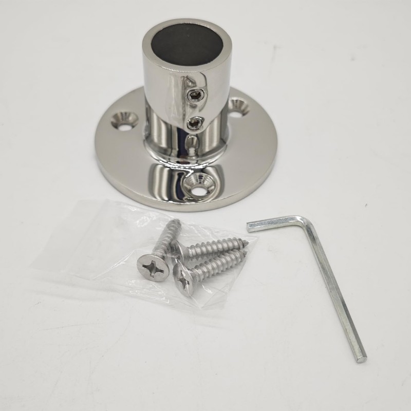 LBKYJ 7/8'' Boat Hand Rail Fitting 90 Degree Round Base