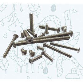 M5 x 50mm Hex Socket Button Machine Bolt Fully Threaded Made of A2 Stainless Steel (Pack of 20)