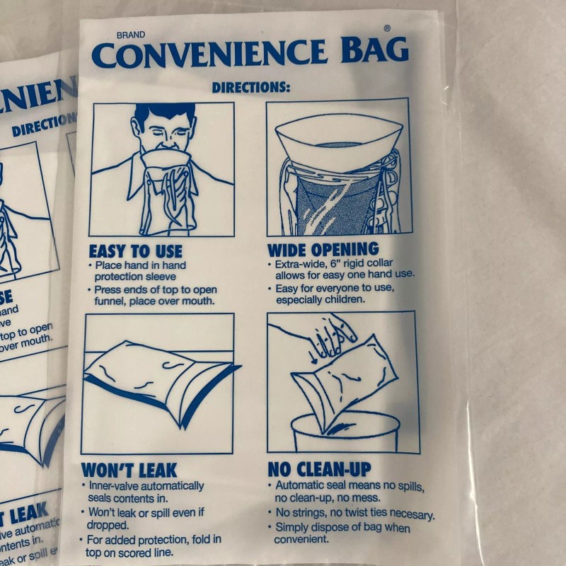 GKR Industries Convenience Emesis Bag Model GKR # 1000/7000 White,