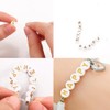 1000 pcs 7×4mm White Round Acrylic With Gold Alphabet Letter