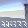 HEXIMO LED Stucco Strips 2-in-1, Indirect Illuminated Ceiling Mouldings XPS