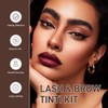2 en 1 Tinte de Pestañas y Cejas,Kit de Laminación