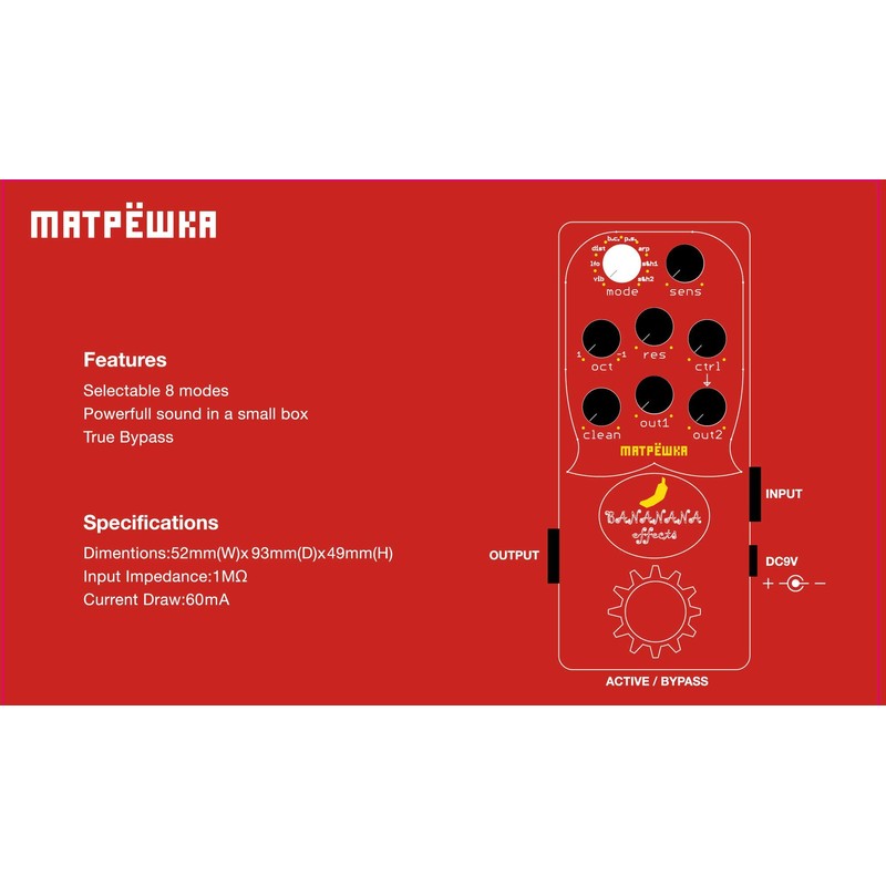 BANANANA effects for MATRYOSHKA BASS SYNTH Bass Synth Bass