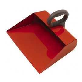 PRO SOURCE 14" Wide Handheld Dustpan and Shop Scoop: Steel Body, 6" Plastic Handle