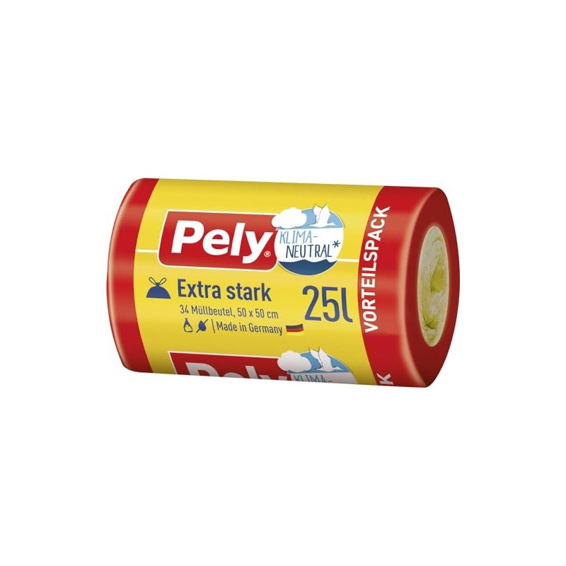 Pely Bin Liners 25 L Pack of 34 Bin Bags
