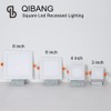QIBANG 2 Pack 4 Inch Square Recessed Lighting Dimmable with