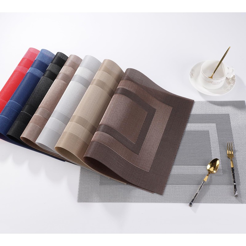 Blue Table Placemats Set of 6 - Place Mats for