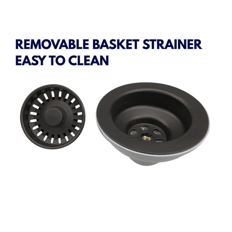 Nantucket 3.5KD-GCCB 3.5" Basket Strainer Kitchen Drain Set Assembly for