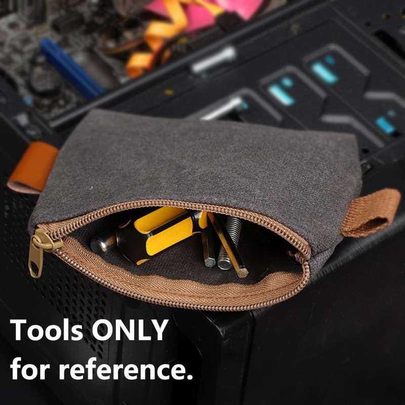 Tool Bag, 3 Size Canvas Zipper Bag, Tool Bag Organiser,