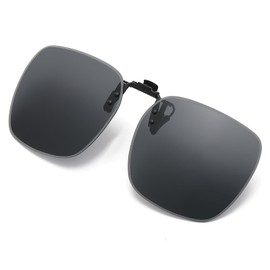 SFTRADE Polarized Clip-on Sunglasses, Flip Up Sunglasses, UV 400 UV Protection Over Glasses, Clip-on Sunglasses, For Outdoor Activities, For Driving, Bicycle, Fishing, Baseball, Golf, Skiing, Running,