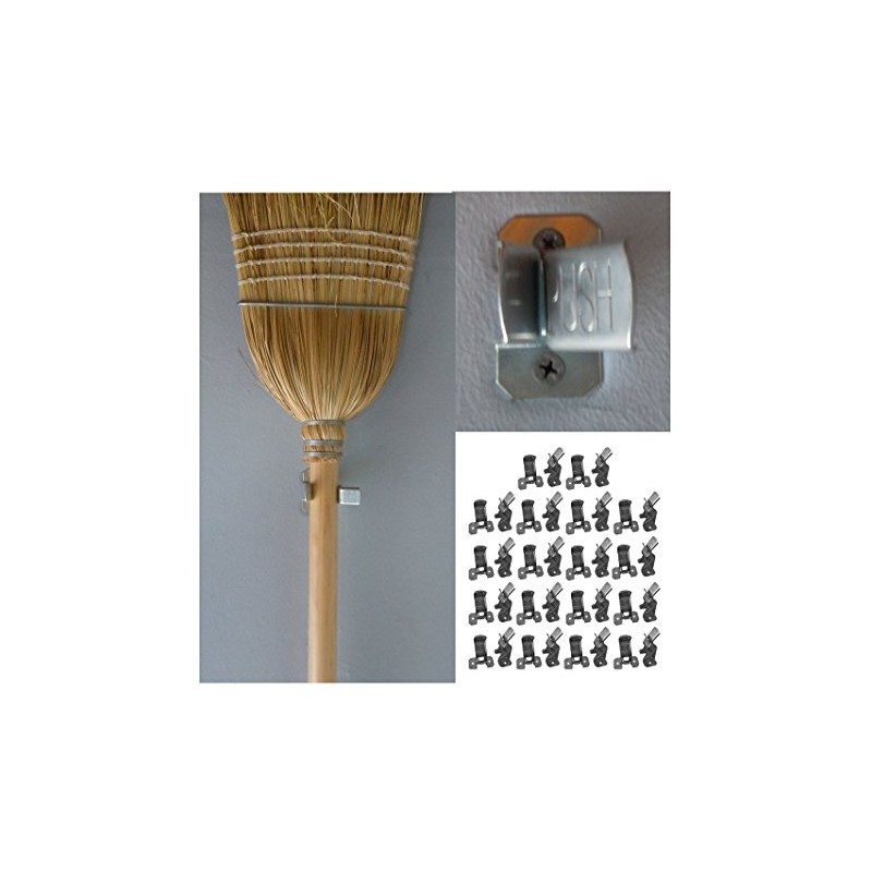 BULLDOG (36 Pieces Spring Grip Organizer for Brooms, Mops, Rakes
