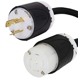 NEMA L6-20P to a L21-30R Plug Adapter - 1 Foot, 20A/208V, 12/3 SJOOW - Iron Box # IBX-7796-01