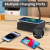 LED Desk Lamp with Wireless Charger,Industrial Table Lamp with 2