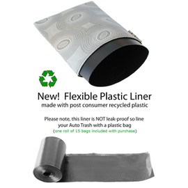 The Mod Mobile Auto Trash (Paw Print - grey) by car trash bag litter bag garbage can for your automobile Dog Cat Pet