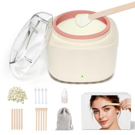 SUERBEATY Mini Small Eyebrow Wax Kit, Facial Hair Waxing Kit for Women | 26 Sticks, 100g Wax | Smart Temp Control | USB Fast Heating | Safe for Sensitive Nasal Skin, Travel or Home Use