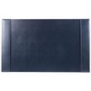 DACASSO Bonded Leather Desk Pad with Side Rails - Luxury