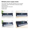 61Key Mini Electric Piano Black MultiFunctional Studio Toy with Microphone
