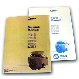 Lot Onan P216 P218 P220 Engine Service Parts Repair Manual Overhaul Shop