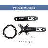 SURIEEN 36T Crankset, Mountain Bike 170mm Single Speed Crankset 36T