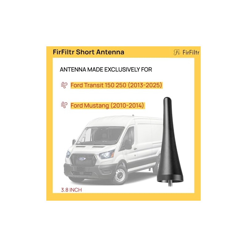 Short Antenna for Ford Transit and Mustang - Sleek Upgrade