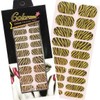 Stick-on nail stickers, Brown Zebra, simple nail patches, stick-on nails, nail art stickers, nail stickers / 붙이는네일스티커 브라운지브라 간단한네일패치 붙이는손톱 네일아트스티커 손톱스티커
